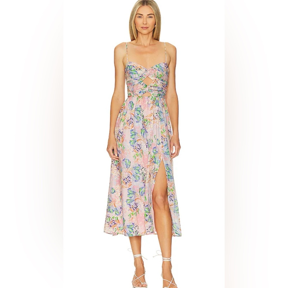 Floral Print Midi Dress